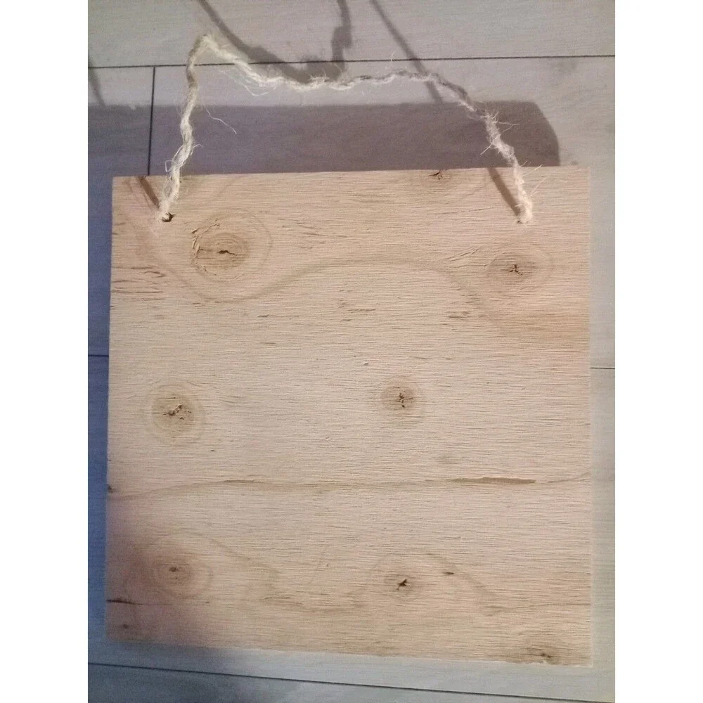 Handmade Cowboy & Cowgirl Home Decor Wood Burnished 12 X 12